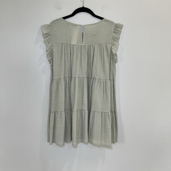 Doe & Rae Miami Mini Dress Sage Size L New With Tags - Picture 2 of 6